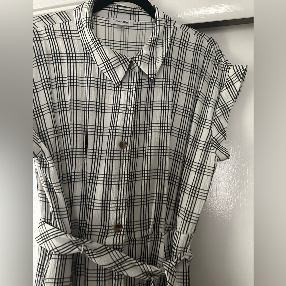 Calvin Klein maxi shirtdress